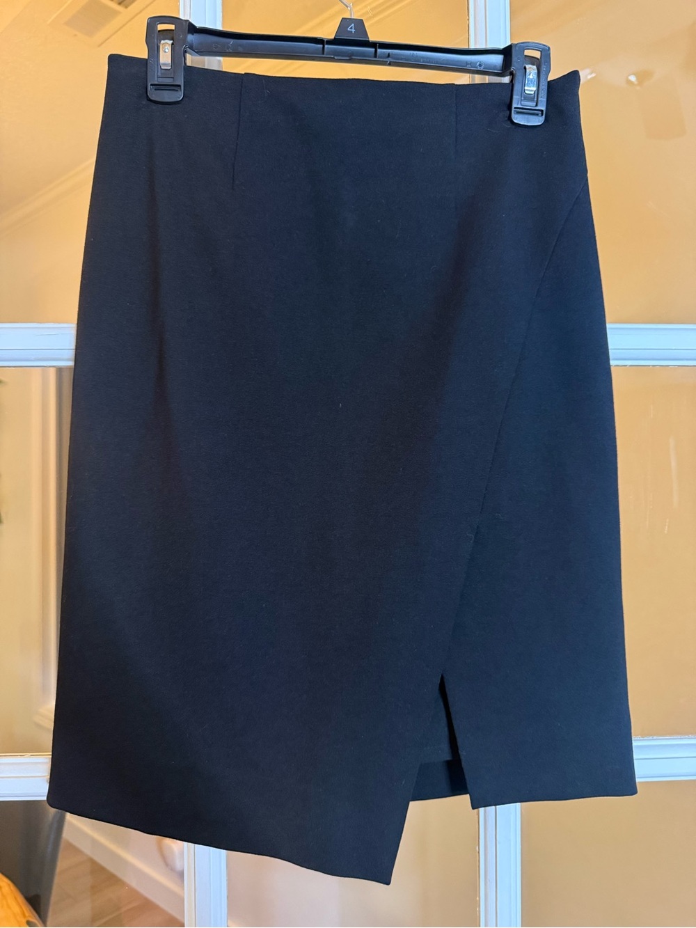 White House Black Market Black Asymmetric Pencil Skirt